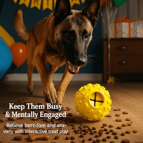 Interactive Dog Chew Toy for Small (Yellow)