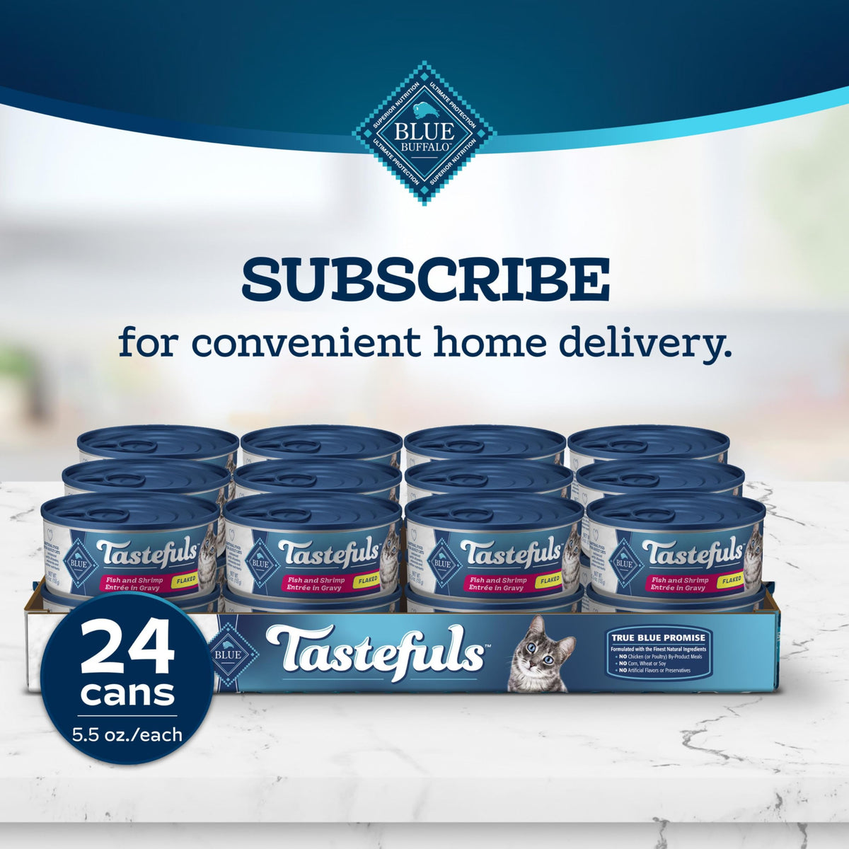 Tastefuls Natural Adult Cat Wet Food (5.5 Ounce (Pack of 24))