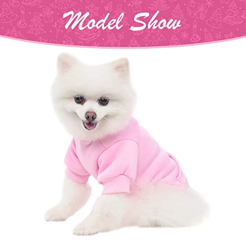 Dog Hoodie for Large Medium Small Dogs (Pink / Medium)