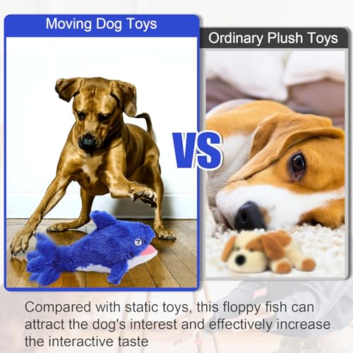Interactive Dog Toy Shark (Shark)