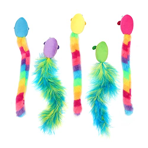5 Pack Interactive Catnip and Feather Cat Toys