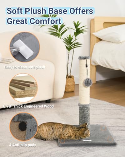 Cat Scratching Post (21.6" / Light Gray)