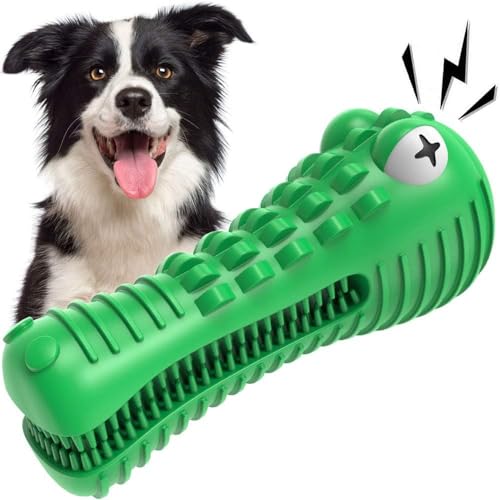 Dog Toys for Aggressive Chewers Large Medium Breed Indestructible Chew Toys (Green)