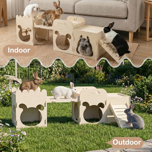 Extra Large Rabbit Castle (Extra Large-2+1 House)