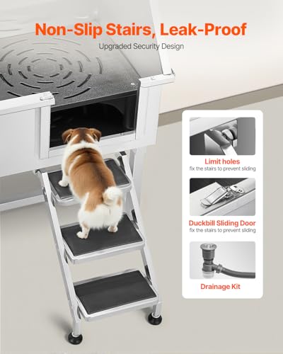 38 Inch Stainless Steel Dog Washing Station (Silver / 38 inch)