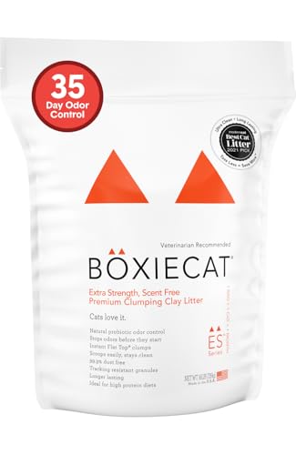 Boxie Extra Strength Clumping Cat Litter Multi Cat 35 Day Odor Control 16lb (16 lb)