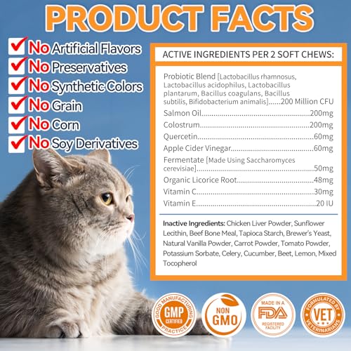 Cat Allergy Chews with Probiotic