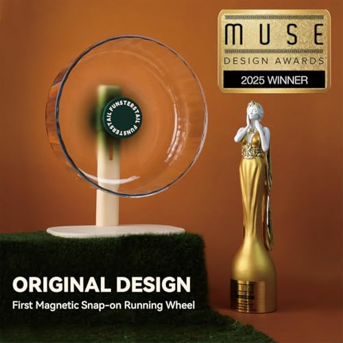 Super Silent Hamster Wheel 10.2 Inch (Avocado Green / Medium(10.4 inch))