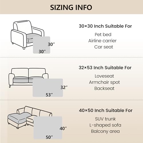 3X Stronger Waterproof Pet Blanket (30x30 Inch (Pack of 1) / Dark Pink/Light Pink)
