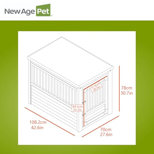 ECOFLEX® XL Furniture Style Dog Crate & End Table (Russet / 42.6"L x 27.6"W x 30.9"H)