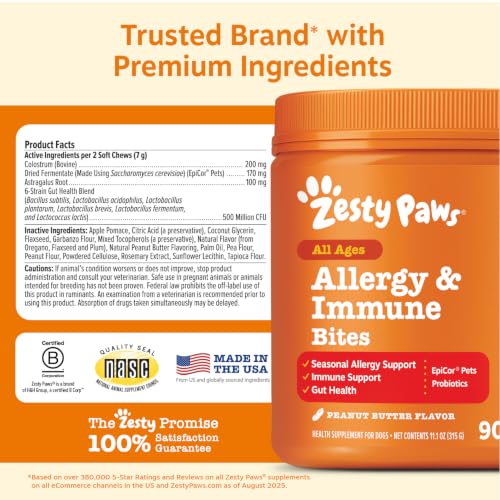 Dog Allergy Chews (90 Count (Pack of 1) - Standard)