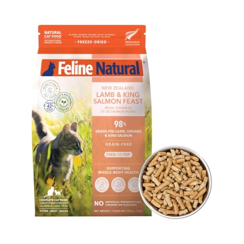 High Protein Freeze Dried Dry Cat Food with 98% Meat (1.8 Pound (Pack of 1))