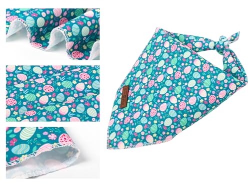 Easter Dog Bandana for Small Medium Dogs (Easter Eggs Cluster / Small (Pack of 1))