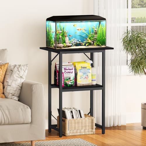 10 20 Gallon Fish Tank Stand (Black / 20 Gal-2 Tier)