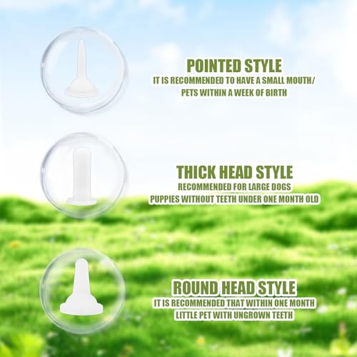 Pet Feeding Bottle Set (1 Bottle+3 Nipples+2 Syringes + 1 cup+ 1 spoon)
