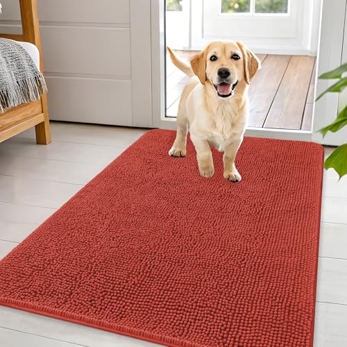 Dog Door Mat for Muddy Paws 44x32 (Maple Red / 44" X 32")