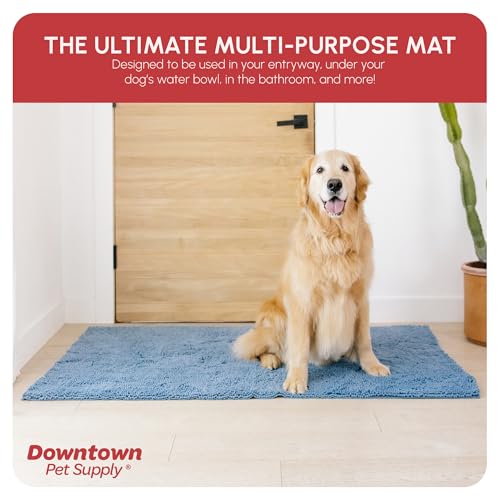 Dog Mud Mat 60" x 36" Faded Denim (60" x 36" / Faded Denim)