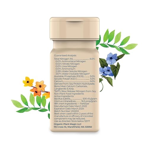 Organic Fertilizer for House Plants 3oz Shaker 2 Pack (Two 3 oz Shakers)