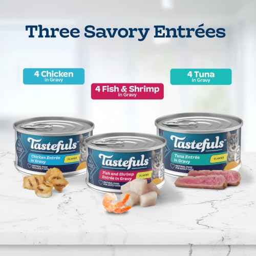 Tastefuls Variety Pack Flaked Wet Cat Food (1 Count (Pack of 12))
