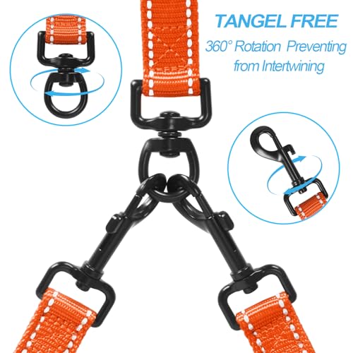 Double Dog Leash (Orange)