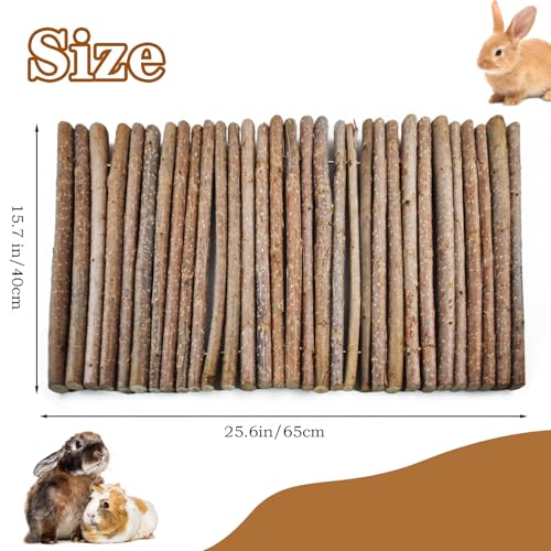 Rabbit Bridge Wooden Hamster Climbing Tunnel Bunny Extra Large Ladder Wood Flexible Hideout for Guinea Pig Chinchilla Ferret Hedgehog Rat Squirrel and Other Rodents (XL (26.0 x 16.0 inches))