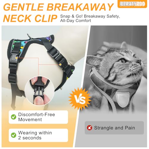 Cat Harness and Leash (Leopard Print / Medium (Chest: 16 - 20"))