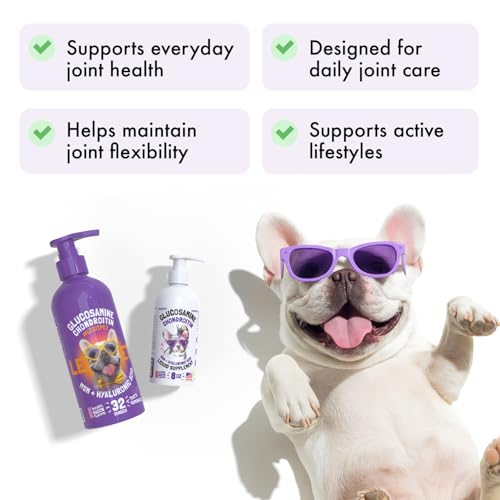 Liquid Glucosamine for Dogs Bacon Flavour with Chondroitin (8oz)