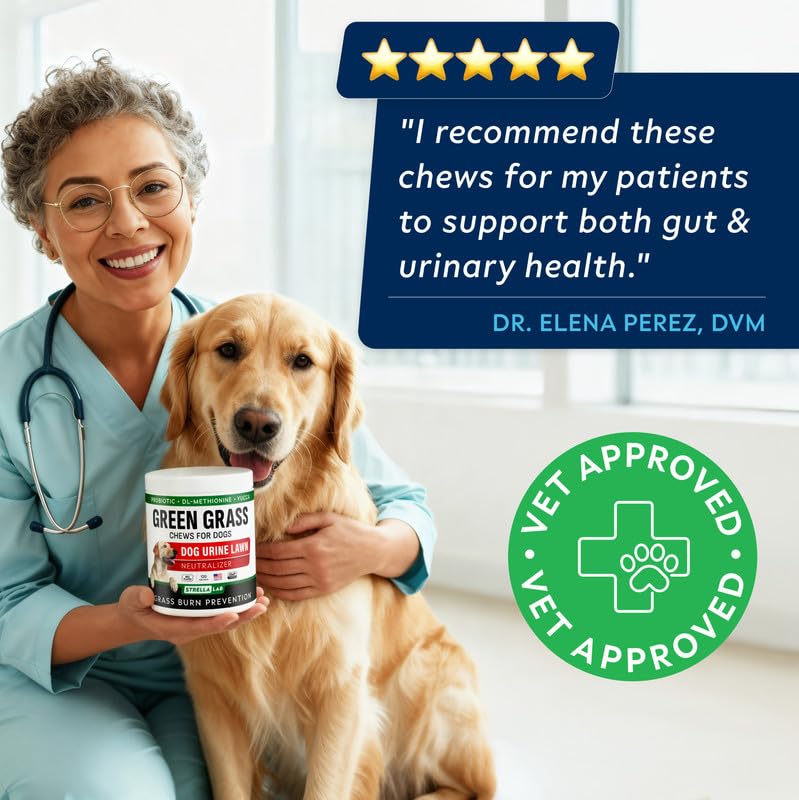 Dog Pee Grass Chews (Green Grass / 120Ct (BBQ))