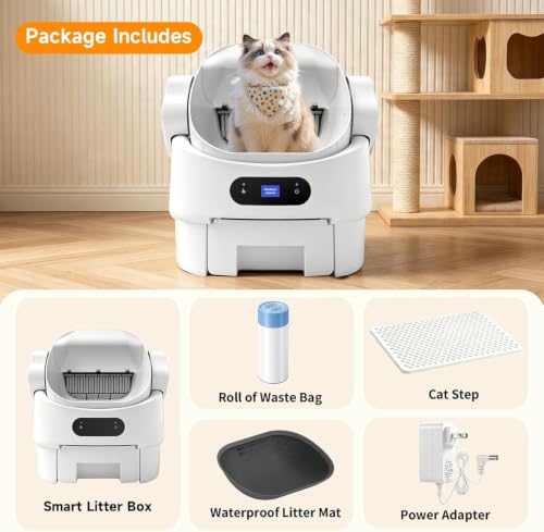 Automatic Cat Litter Box Open (Automatic-White)