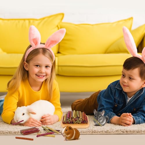 70PCS 10Flavors Bunny Chews Toys Sticks