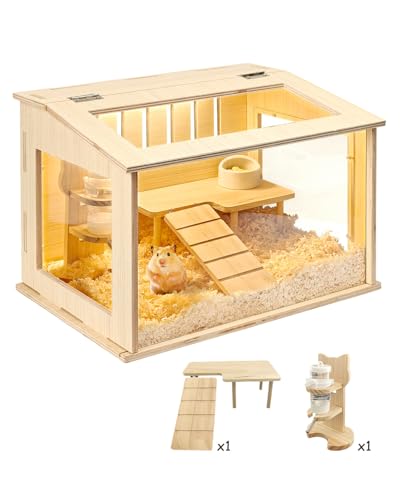 Small Wooden Hamster Cage for Dwarf Hamsters