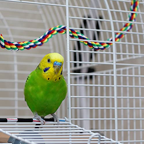 2 Pcs Bird Rope Perches Climbing Rope Cage Accessories (21.6 Inch)