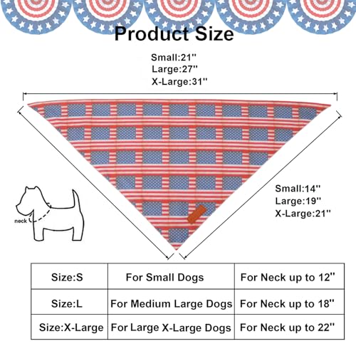 American Flag Dog Bandana (Large / Flag)