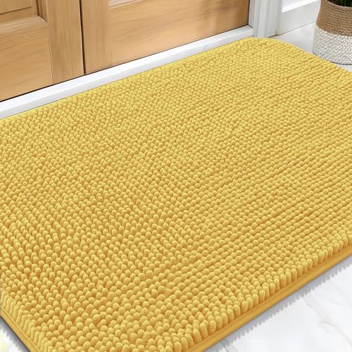 Dog Door Mat for Muddy Paws 32x20 (Yellow / 32" X 20")