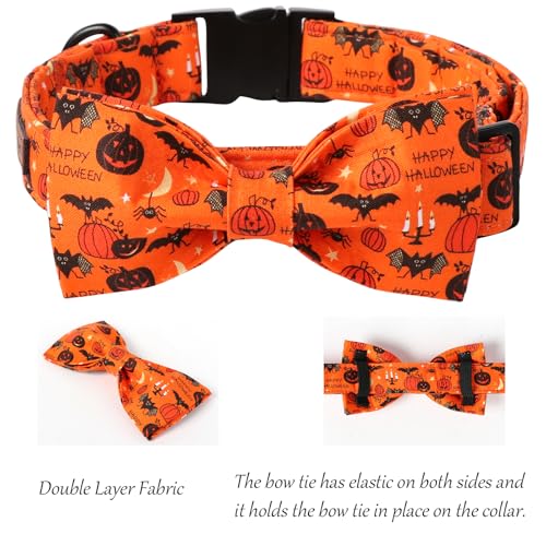 Fall Halloween Dog Collar (Medium (Pack of 1) / A:Hallows eve)