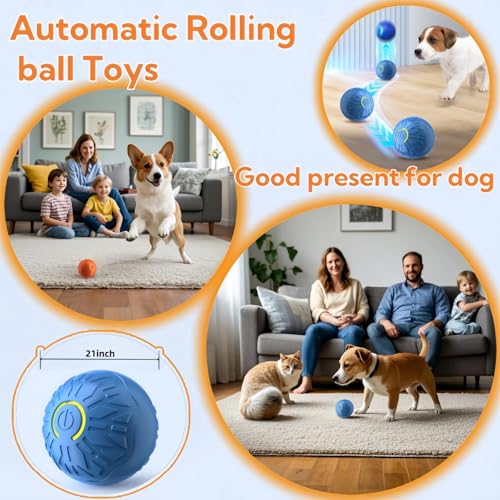 Interactive Dog Toys Dog Balls (Blue)