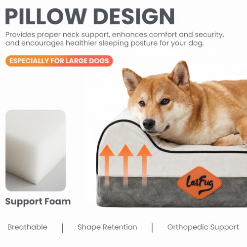 Orthopedic Dog Bed (40.0"L x 25.0"W x 5.5"Th / Dark Grey)
