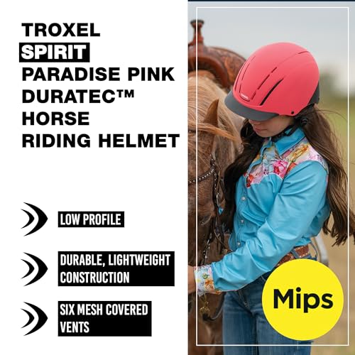 Spirit with MIPS Technology Full Coverage Horse Riding Helmet (MIPS Pink Duratec / Small)