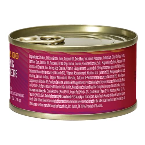 Finely Minced Chicken & Tuna Wet Canned Cat Food (2.8 Ounce (Pack of 12))