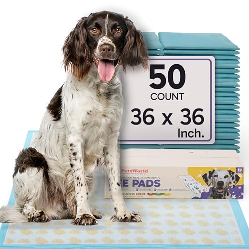 Giant Dog Potty Pads (36x36 Health Indicating / 50 Count)