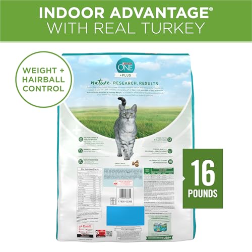 Indoor Advantage Weight Control Dry Cat Food (16 Pound (Pack of 1))
