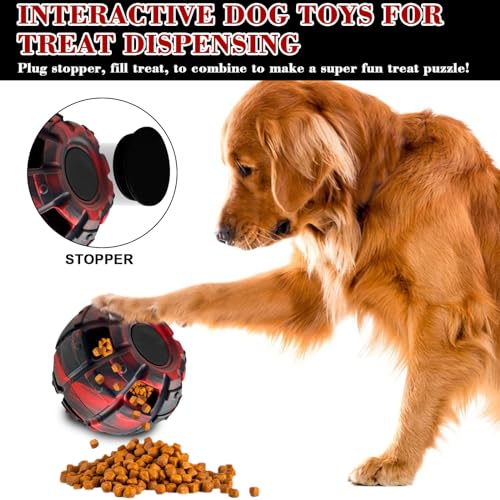 Interactive Dog Chew Toy (red / Large)