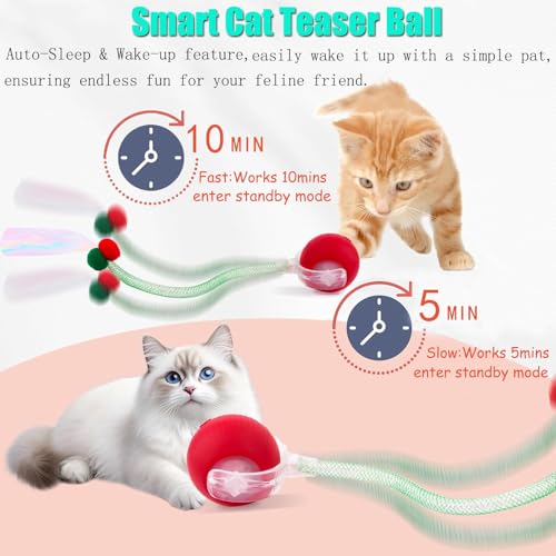 Speed 2.0 Tail Interactive Cat Toys for Indoor Cats (Grey)