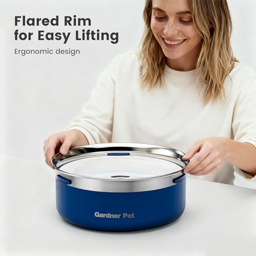 Slow Water Bowl for Dogs (Blue / Small (2L))