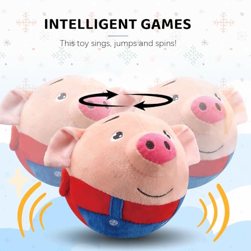 2025 Upgrade Active Moving Pet Plush Toy (Blue Pig)