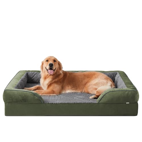 Orthopedic Dog Beds Large Sized (Green / XL (42"x 32"x 7"))