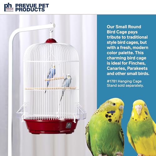 Classic Round Bird Cage (Red)