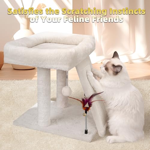 Cat Tree Cat Tower with Cat Scratching Post for Indoor Cats (Beige)