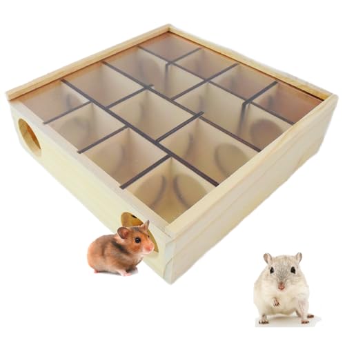 Wooden Hamster Maze with Transparent Acrylic Cover