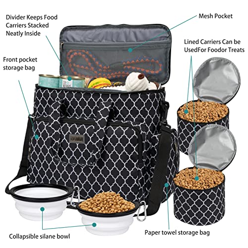 Dog Travel Bag (DLblack / Large)